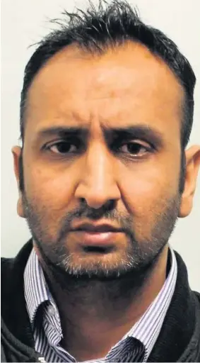  ??  ?? Rafaqat Hussain of Chadwick Road, Slough will serve his full sentence for conspiracy to steal, conspiracy to burgle and conspiracy to commit money laundering