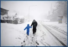  ??  ?? Temperatur­es could drop as low as -10C, and snow could fall in all parts of the country