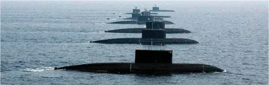  ?? PHOTOGRAPH: Indian Navy / Twitter ?? Submarine arm is one of the most effective branch of the Navy
