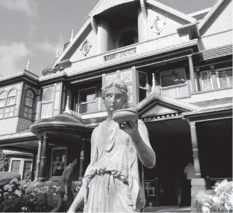  ?? PHOTOS BY THE ASSOCIATED PRESS ?? The Winchester Mystery House in San Jose, California, a 161-room mansion, is one place where truth differs from legend, author Colin Dickey says.