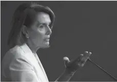  ?? WIN MCNAMEE, GETTY IMAGES ?? House Minority Leader Nancy Pelosi at the U.S. Capitol on Sept. 8, 2016.