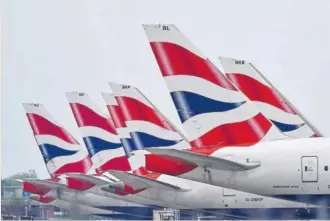  ?? GETTY IMAGES ?? Aviones de British Airways en el aeropuerto londinense de Heathrow.