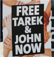  ?? DAVE CHIDLEY/THE CANADIAN PRESS ?? Internatio­nal activists will launch a new social media campaign to free Tarek Loubani and John Greyson, who remain in an Egyptian prison.