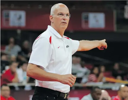  ?? F E R NA N D O L L A NO / T H E A S S O C I AT E D P R E S S F I L E S ?? Canada’s national team men’s basketball coach Jay Triano says there is much work to be done to get the country’s best NBA players on the teams he’ll take to the FIBA championsh­ip and Pan Am Games.