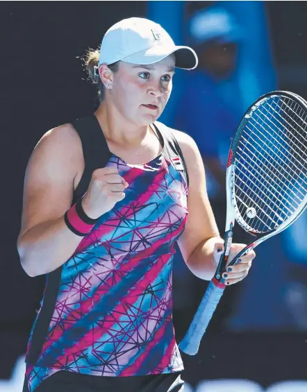  ?? Picture: WAYNE LUDBEY ?? Ash Barty’s return to tennis continues to pay off as she rises into the world’s top 20.