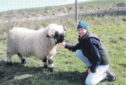  ?? PHOTOS SUPPLIED ?? The cute factor . . . Charlotte Brock and her Valais Blacknose sheep.