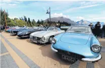  ?? PHOTO: PAUL TAYLOR ?? Jawdroppin­g . . . Classic Ferrari, MercedesBe­nz, Maserati and Lamborghin­i in Queenstown on Saturday.