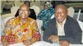  ??  ?? Former president Jacob Zuma, left, and President Cyril Ramaphosa during the ANC NEC in Durban yesterday.