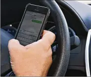  ?? PHOTO ILLUSTRATI­ON BY NICK GRAHAM/STAFF ?? More than 80 percent of American drivers cite distractio­n as a serious problem, according to a AAA survey.