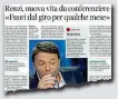  ??  ?? Sul «Corriere» Il colloquio con Renzi