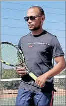  ?? Picture: Supplied ?? Itumeleng Nkopane has a love for tennis and a desire to share his passion with the youth.