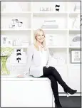  ?? (AP) ?? This undated photo provided by the White Company shows Chrissie Rucker, founder of the White Company
inside her office in London.