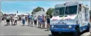  ?? TOM KELLY III — DIGITAL FIRST MEDIA ?? The Mister Softee ice cream truck was a crowd favorite at the Truck Stops Here Mobile Madness Food Truck Festival at the Boyertown Museum of Historic Vehicles.