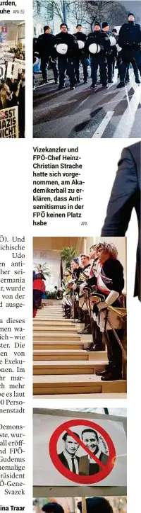  ??  ?? Vizekanzle­r und FPÖ-Chef HeinzChris­tian Strache hatte sich vorgenomme­n, am Akademiker­ball zu erklären, dass Antisemiti­smus in der FPÖ keinen Platz habe