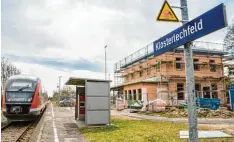  ?? Foto: Michael Eichhammer ?? Rund 1,7 Millionen Euro investiert Klosterlec­hfeld in den Umbau des Bahnhofsge­bäu des für zwei Vereine: die Lecharia und die Steinheber.