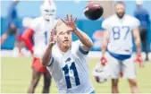  ?? AP PHOTO ?? Bills receiver Cole Beasley has said he’d rather retire than get a COVID-19 vaccine. NFL training camps will open later this summer with some players not vaccinated.