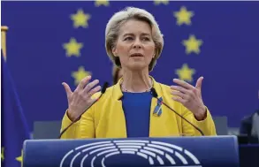  ?? Photo: Contribute­d ?? EU chief Ursula von der Leyen.