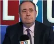  ??  ?? Radio star: Alex Salmond