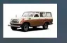  ??  ?? 1967 ‘55’ Series Known as the ‘Moose’ or ‘Iron Pig’, the FJ55 was the first Land Cruiser offered as a station wagon. Check out that two-tone paint. Oof. Yes please.