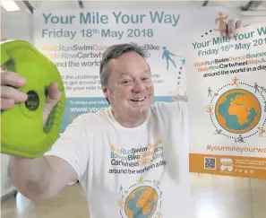  ?? Ted Robbins at the launch of Your Mile your Way ??