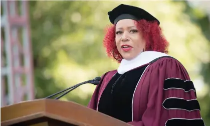  ?? Photograph: Marcus Ingram/Getty Images ?? Nikole Hannah-Jones, founder of the Center for Journalism & Democracy at Howard University, speaks at Morehouse College in Atlanta in 2021.