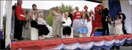  ??  ?? The Queen’s Coronation float was judged runner-up in the parade at Stoney Stanton carnival. Picture: Elliot Rogerson