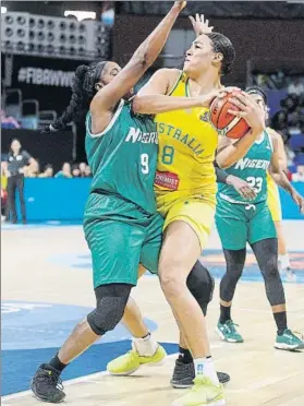  ?? FOTO: EFE ?? Liz Cambage firmó 34 puntos ante Nigeria y otros 24 contra Argentina