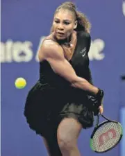  ?? NYT ?? Serena Williams is competing in a dress that helps in circulatio­n and avoids blood clots.