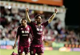  ?? ?? Ariel seguirá celebrando goles por más tiempo en el Saprissa.