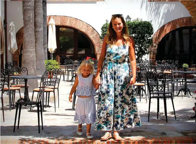  ?? FOTO: MARIE N. KALVEHAGEN ?? Anita Svendsen (31) med datteren Marie (5). Familien har kjøpt seg hus i Spania for å få mer tid sammen og et roligere liv.