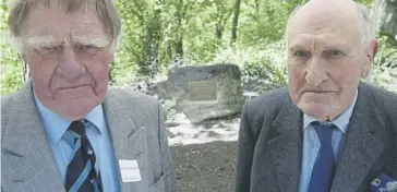  ?? ?? Sir Bernard Ingham (left) and Calder Valley landowner Lord Savile, pictured in the mid 2000s.