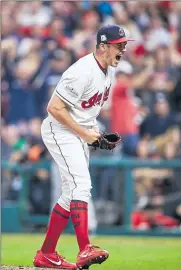  ?? Dan Mendlik/Cleveland Indians ?? Hart grad Trevor Bauer during a game this season. He is one of three former Indians to make an appearance in playoffs.