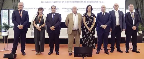  ??  ?? Participan­tes de la Mesa Redonda ‘Los nuevos jugadores en la comerciali­zación de electricid­ad y gas’.