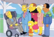 ??  ?? ► Hawking en uno de los capítulos de Los Simpsons.