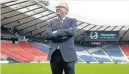  ??  ?? JOB RETURN McLeish at Hampden