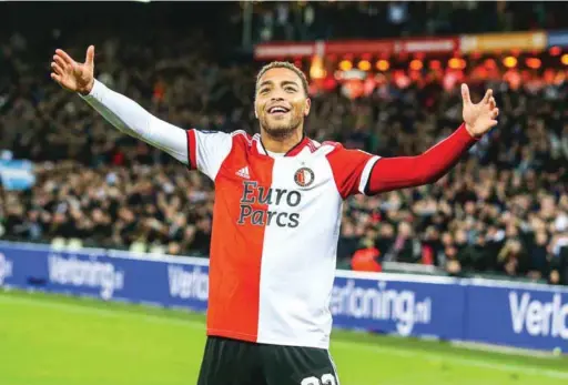  ?? ?? Cyriel Dessers...enjoying his loan stint at Feyenoord