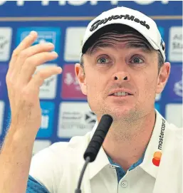  ??  ?? Justin Rose: Wants to live up to the early promise of his fourth place finish in 1998.