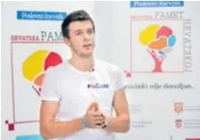  ?? ŽARKO BAŠIĆ/PIXSELL ?? Inovator Ivan Mrvoš, kojeg je Forbes stavio na listu 30 najperspek­tivnijih poduzetnik­a mlađih od 30, jedan je od pobjednika iz 2015. godine