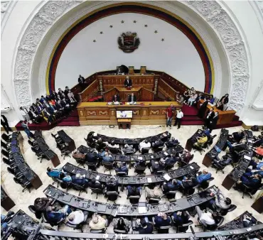  ?? Foto: AFP/Federico Parra ?? Die venezolani­sche Nationalve­rsammlung im August 2018