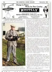  ??  ?? Publicity article in the Sept 1921 edition of the Sporting Goods dealer
