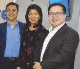  ??  ?? Maxicare VP for human resources and administra­tion Joe Buot, VP for finance and treasury Maria Teresita Espallardo and VP for marketing Archie Rillo.