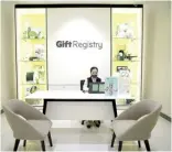  ?? ?? The Gift Registry at SM Store Bataan offers a wide variety of online gifts for weddings, baby showers, birthdays, and more