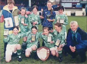  ??  ?? Rossin Rovers celebrate their victory in the Coca-Cola Atlantic Shield.