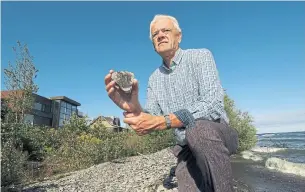  ?? TANNIS TOOHEY PHOTOS FOR THE TORONTO STAR ?? Lawyer and homeowner Vic Vandergust complains the beach has been effectivel­y shut off from the public. He says waterfront owners don’t want the public walking in front of their homes at all.