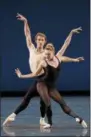  ?? PHOTO COURTESY OF PAUL KOLNIK ?? Sara Mearns and Adrian Danchig-Waring are shown in a scene from “Stravinsky Violin Concerto.”