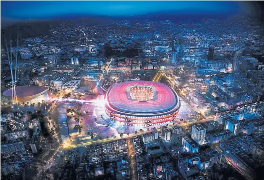  ?? AFP ?? Barcelonas neues Schmuckstü­ck: Camp Nou New. 105.000 Zuschauer finden Platz, Kosten: 400 Millionen Euro.