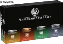  ??  ?? Si vous doutez encore des balles légères, achetez le « pack test » de RWS avec quatre balles de poids différents et comparez.