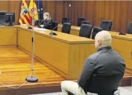  ?? A. T. B. ?? Z. N., en el banquillo de los acusados de la Audiencia Provincial de Zaragoza.