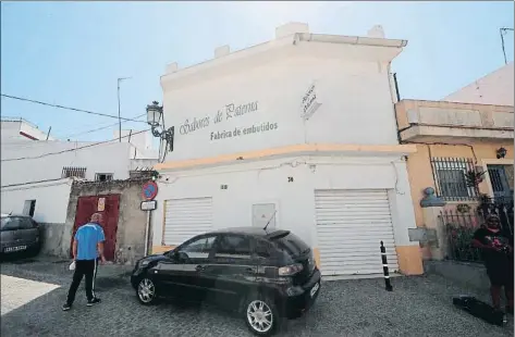  ?? ROMAN RIOS / EFE ?? Fachada de la empresa Sabores de Paterna, en la localidad gaditana de Paterna de Rivera