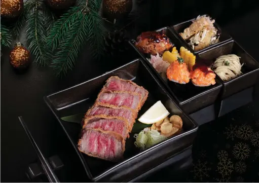  ??  ?? OKU CHRISTMAS BENTO